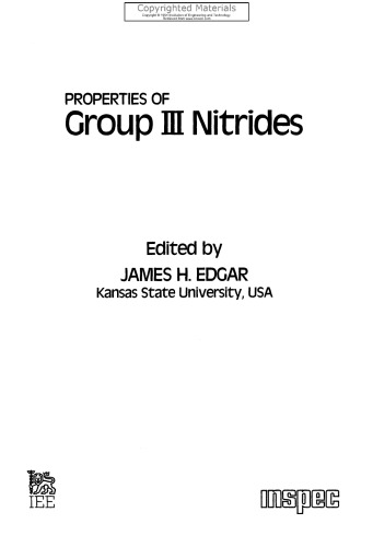 Properties of Group III Nitrides