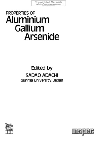 Properties of Aluminium Gallium Arsenide