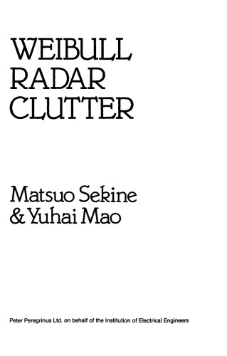 Weibull Radar Clutter