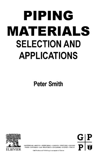 Piping Materials Guide - Selection and Applications