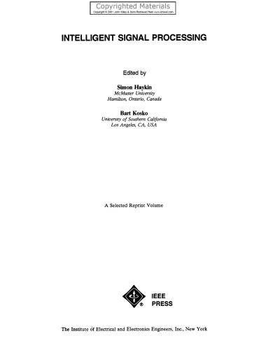 Intelligent Signal Processing