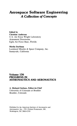 Aerospace Software Engineering - A Collection of Concepts