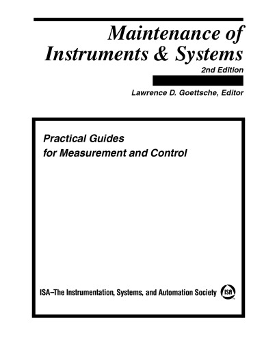 Maintenance of Instruments and Systems