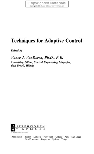 Techniques for Adaptive Control