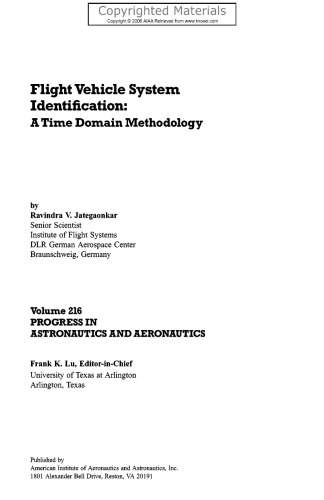Flight Vehicle System Identification - A Time Domain Methodology