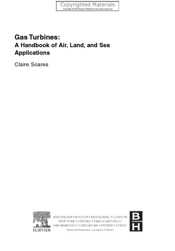 Gas Turbines - A Handbook of Air, Land, and Sea Applications