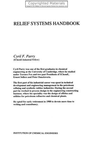 Relief Systems Handbook