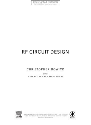 RF Circuit Design