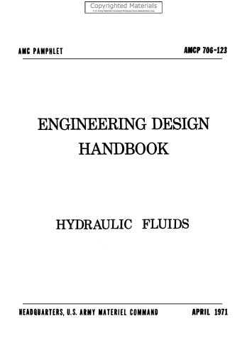 Engineering Design Handbook - Hydraulic Fluids