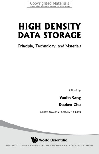 High Density Data Storage - Principle, Technology, and Materials