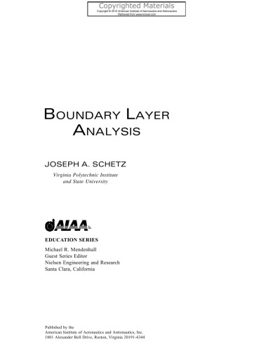 Boundary Layer Analysis
