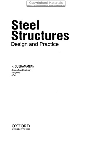 Steel Structures - Design and Practice
