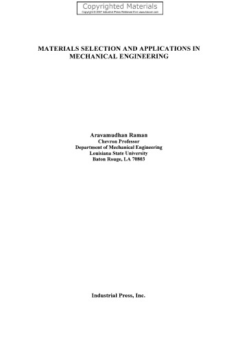 Materials Selection and Applications in Mechanical Engineering