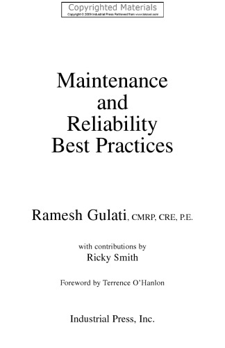 Maintenance and Reliability Best Practices