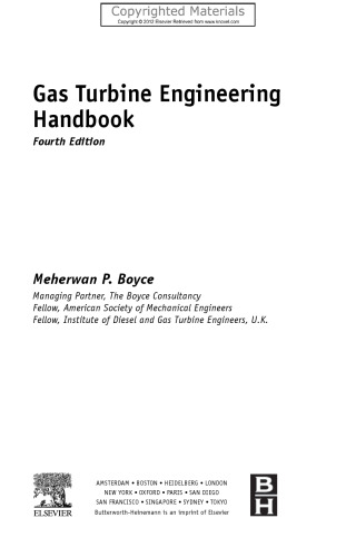 Gas Turbine Engineering Handbook