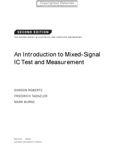 Introduction to Mixed-Signal IC Test and Measurement