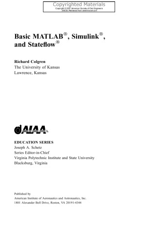 Basic MATLAB®, Simulink®, and Stateflow®