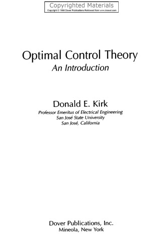 Optimal Control Theory - An Introduction