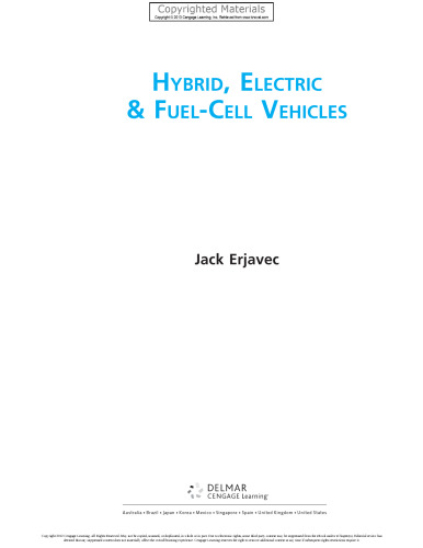 Hybrid, Electric and Fuel-Cell Vehicles