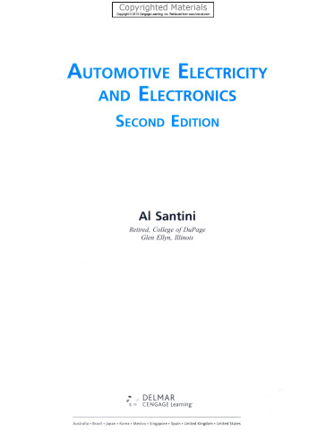 Automotive Electricity and Electronics