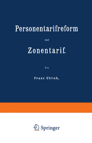 Personentarifreform und Zonentarif