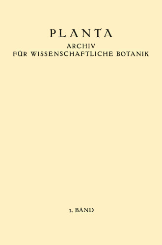 Planta: Archiv für Wissenschaftliche Botanik