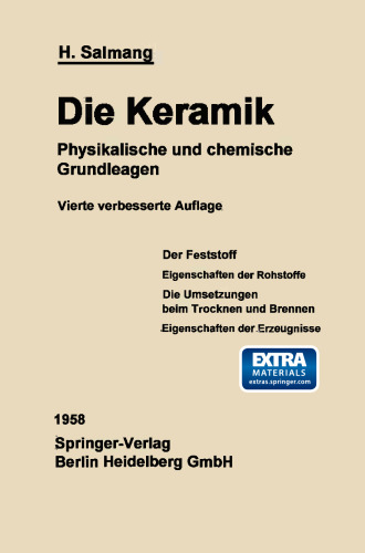 Die physikalischen und chemischen Grundlagen der Keramik