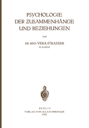 Psychologie der Ƶusammenhänge und Beƶiehungen