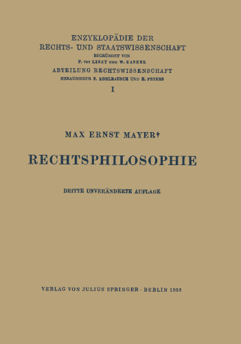 Rechtsphilosophie