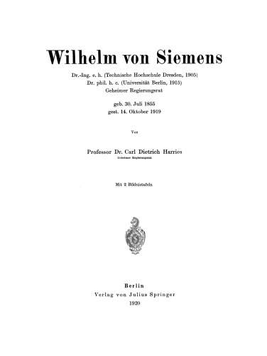 Wilhelm von Siemens