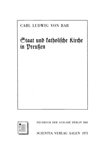 Staat und katholische Kirche in Preußen