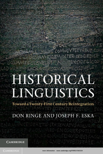 Historical Linguistics: Toward a Twenty-First Century Reintegration