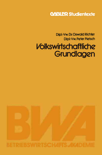 Volkswirtschaftliche Grundlagen