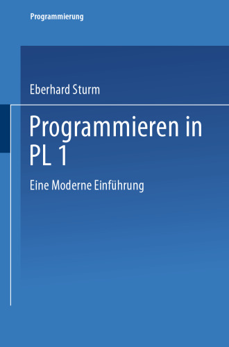 Programmieren in PL/I: Eine Moderne Einführung