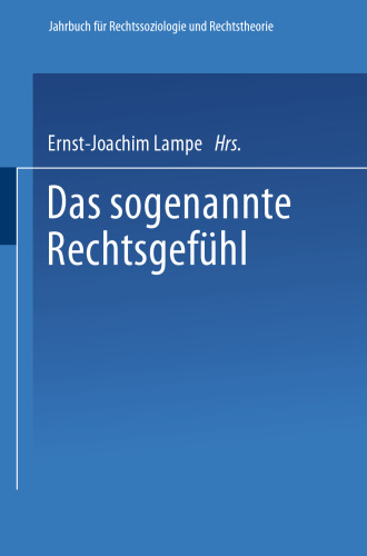 Das sogenannte Rechtsgefühl