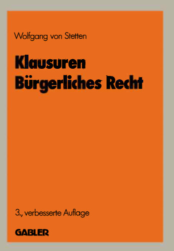 Klausuren Bürgerliches Recht