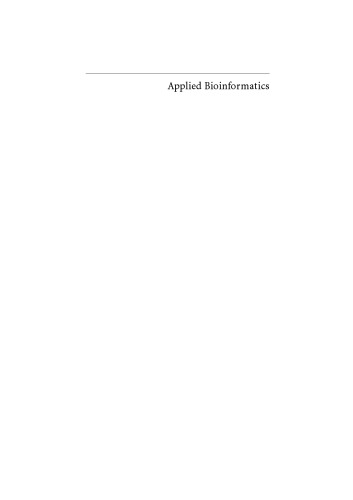 Applied Bioinformatics: An Introduction