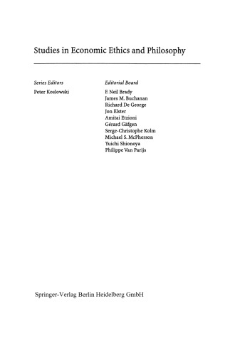 Ethics of Capitalism and Critique of Sociobiology: Two Essays with a Comment by James M. Buchanan