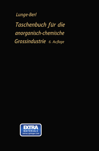 Taschenbuch für die anorganisch-chemische Großindustrie