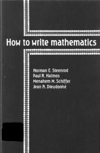 How to write mathematics