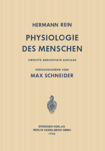 Einführung in die Physiologie des Menschen