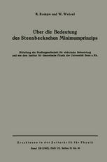 Über die Bedeutung des Steenbeckschen Minimumprinzips