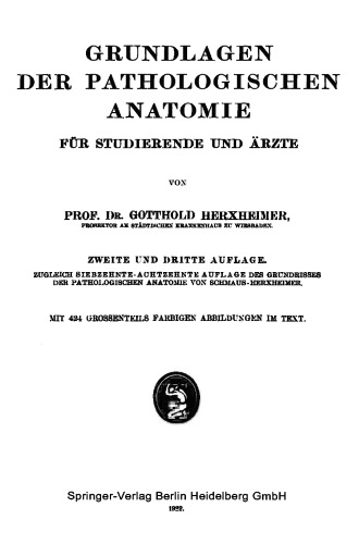 Grundlagen der Pathologischen Anatomie: Für Studierende und Ärzte