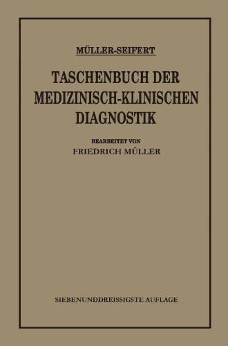 Taschenbuch der Medizinisch-Klinischen Diagnostik