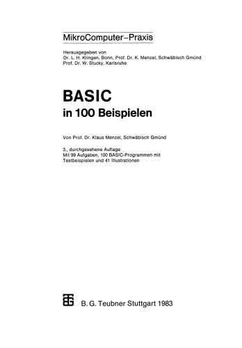 BASIC in 100 Beispielen