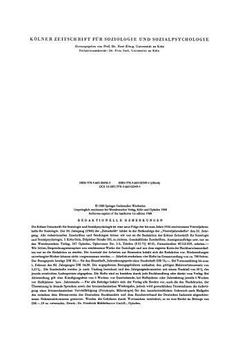 Beiträge zur Militärsoziologie