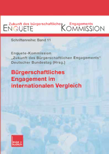 Bürgerschaftliches Engagement im internationalen Vergleich