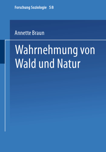 Wahrnehmung von Wald und Natur