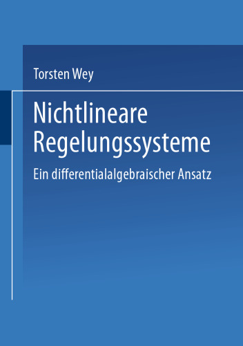 Nichtlineare Regelungssysteme: Ein differentialalgebraischer Ansatz