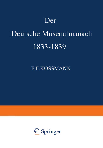 Der Deutsche Musenalmanach 1833–1839